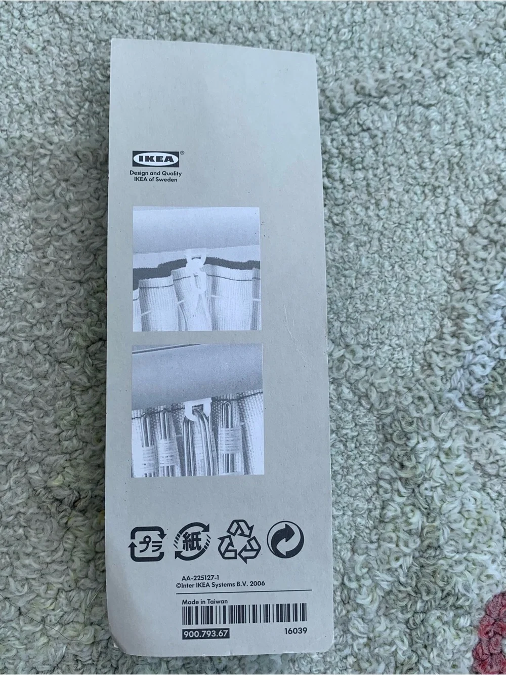IKEA KVARTAL Curtain Gliders and Hooks (Lot of 2 Packs) Discontinued Replacement